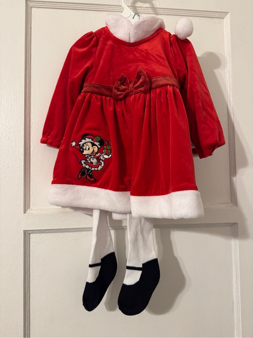 Baby Disney Minnie Mouse Christmas outfit sz 18-24 months